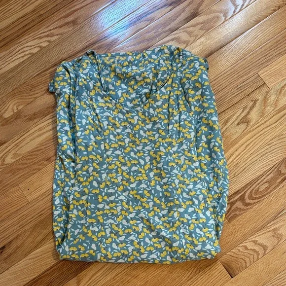 Amuse Society Blue and Yellow Floral Dress as seen on Instagram - Picture 3 of 3